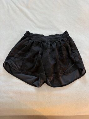 lululemon athletica Black Camo Hotty Hot Shorts